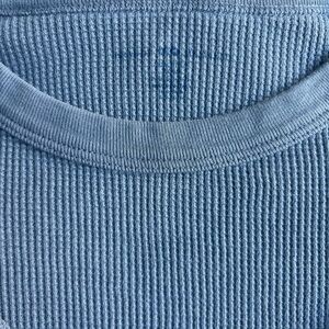 Brandy Melville long sleeve waffle knit top